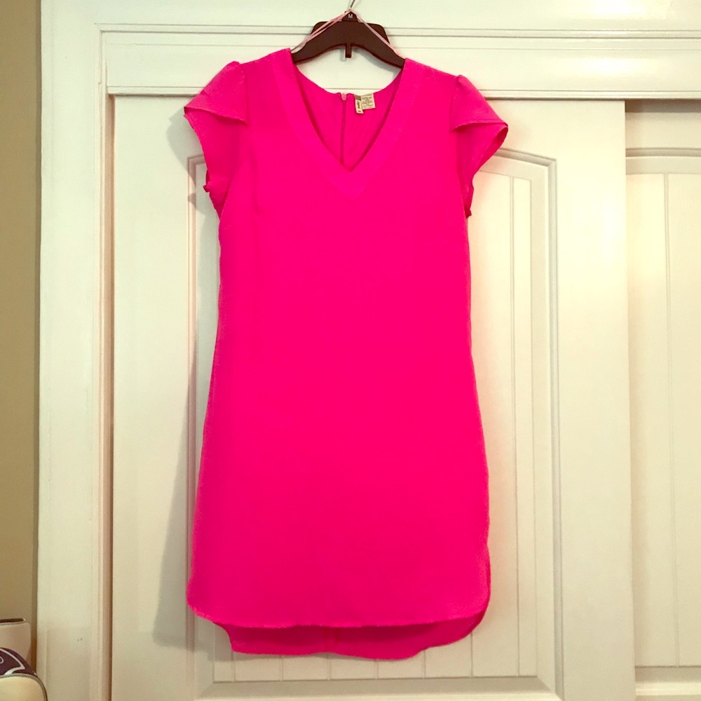 Hot pink midi dress Size M